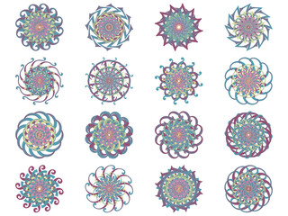 Flower icon in EPS10 vector format isolated