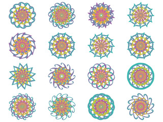 Flower icon in EPS10 vector format isolated