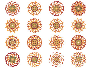 Flower icon in EPS10 vector format isolated