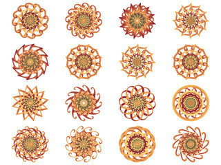 Flower icon in EPS10 vector format isolated