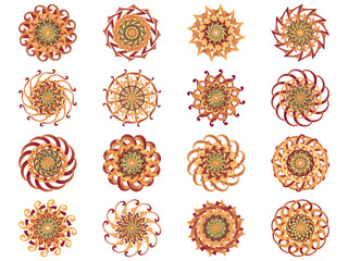 Flower icon in EPS10 vector format isolated