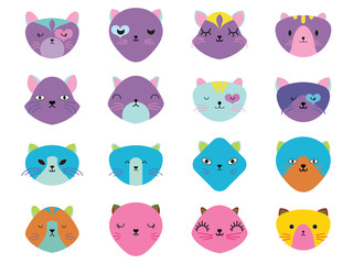  Cat icon in EPS10 vector format isolated