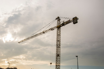 Milan, tower crane, Italy