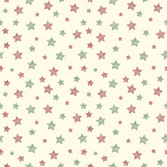 Seamless pattern with stars - background for Carnival Party. Vector.