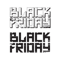 Black Friday grunge signs