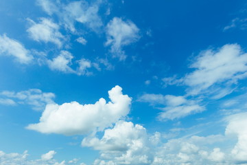 Naklejka na ściany i meble Beautiful blue Sky with Clouds nature background.