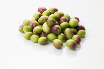 Fruit: Heap of Karanda Fruits on White Background