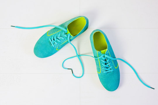 Light green shoes