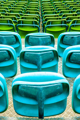 Fototapeta premium rows of chairs