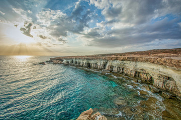 Cape greco - sea caves in Cyprus between Protaras and Ayia Napa