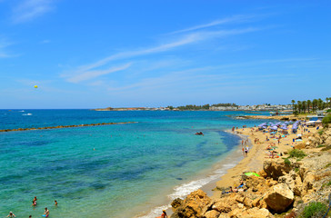 Paphos beach in Cyprus