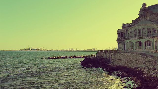 Black Sea At Cazino Constanta Romania