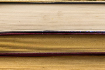 Stack of the old books for background