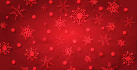 Naklejka na ściany i meble Weihnachtshintergerund Schneeflocken