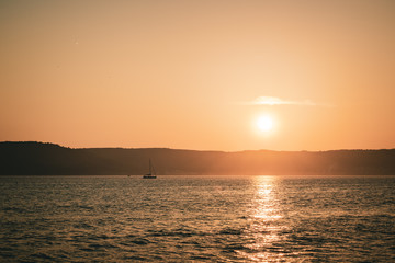 Obraz premium sunset at the sea