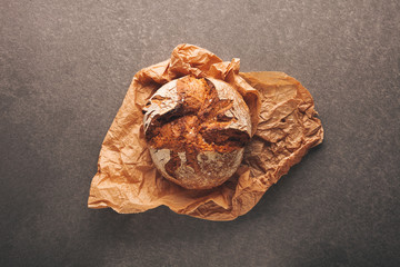 freshly baked bread. Bakery