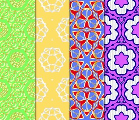 Set of Art deco pattern of geometric elements. seamless pattern. Vector illustration. design for printing, presentation, textile industry. tribal ethnic arabic, fashion decorative ornament