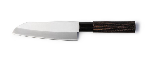 Stainless steel santoku knife