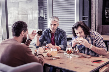 Group of best friends that having lunch