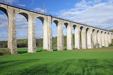 eisenbahnbrücke, gümmenen, schweiz