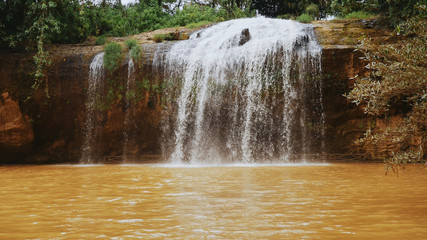 Obraz premium Waterfall prenn near Dalat, Vietnam country. Nature Asia.