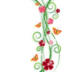 Obraz na płótnie Canvas vector flower design