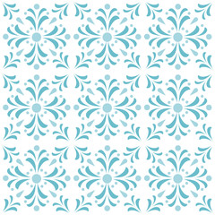 Flower seamless pattern. Geometric background. Can be used for gingham background, cover, print on tile, web, banners, wallpaper, wrapping paper. EPS10.
