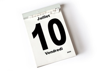 Obraz premium 10. Juillet 2020