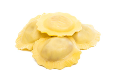 round ravioli isolated