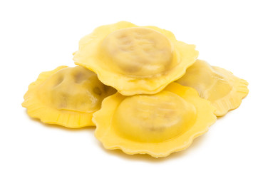 round ravioli isolated