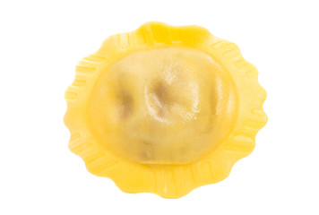 round ravioli isolated