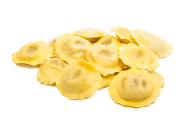 round ravioli isolated