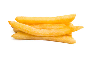 fried potatoes isolated