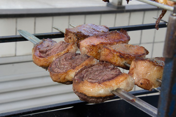 chicken on the grill