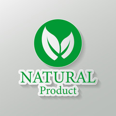 natural vector design.logo natural product