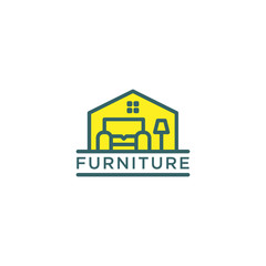 Fototapeta premium Furniture Logo Design Illustration