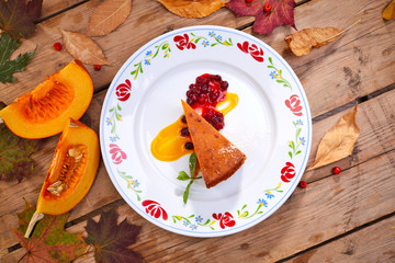 homemade pumpkin pie