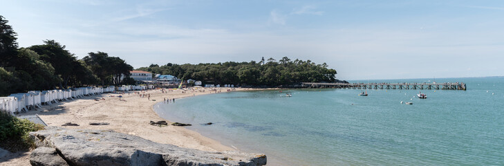 Plage du Bois de la Chaise sur l'île de Noirmoutier en Vendée