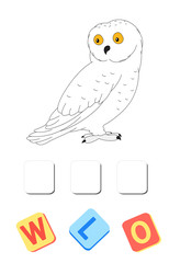 Cartoon polar owl crossword