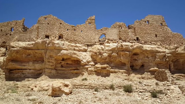Pan from the Meski Old Kasbah in Morocco, Africa