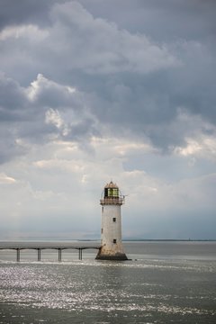 Lighthouse in Shannon Estuary, Tarbert Lighthouse, Tarbert, County Kerry, Republic of Ireland