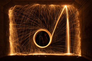 The waterfall of fire
