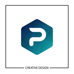 Initial Letter P Logo Template Vector Design