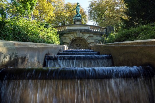 Galatea Fountain at Eugensplatz, Stuttgart, Baden-Wurttemberg, Germany, Europe