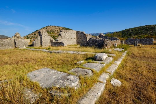 Excavation site, Ancient Illyrian city Duklja, Doclea, Podgorica, Montenegro, Europe