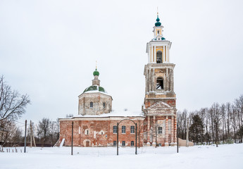 Verey Nativity Cathedral of Kremlin in winter, Vereya town,  Naro-Fominsky District, Moscow Oblast,  Russia 