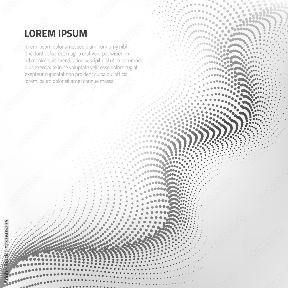 Poster abstract background with many particles. geometric texture.