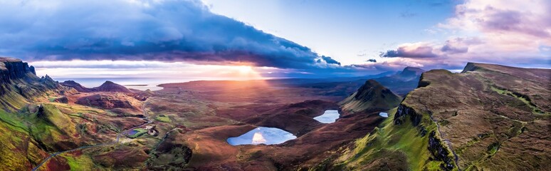 The amazing Quiraing during sunrise- Isle of Skye - Scotland
