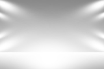 Product showcase spotlight background. Clean photographer studio.