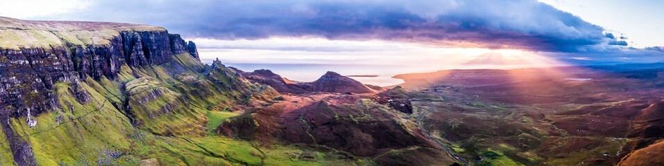 The amazing Quiraing during sunrise- Isle of Skye - Scotland